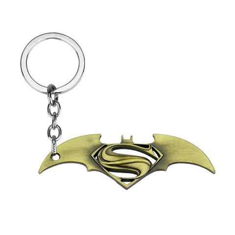 Batman Superman Keychain
